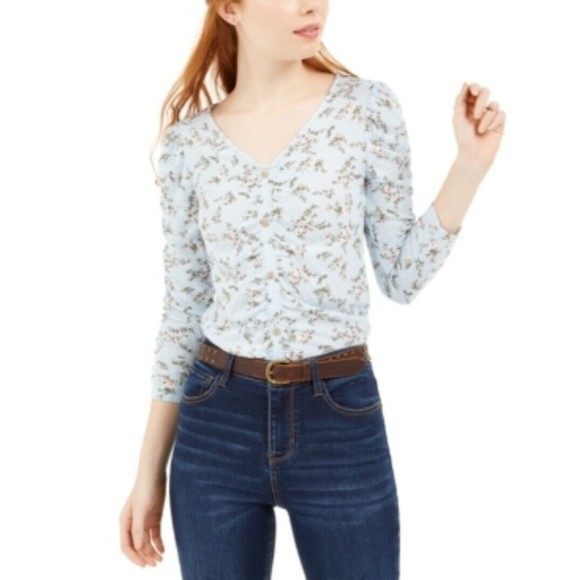 Haut Femme Crave Fame – Light Mauve, Encolure Carrée, Manches 3/4, M, Neuf Avec étiquette